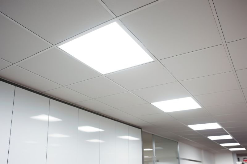 T Bar Ceiling with Integrated Lighting